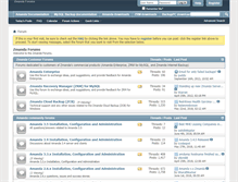 Tablet Screenshot of forums.zmanda.com